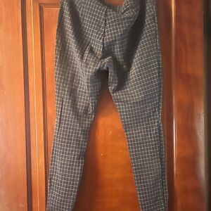 LOFT Women's Black Checkered Leggings